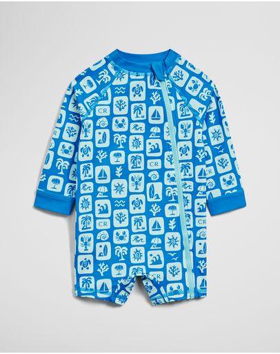 Tropical Grid Print