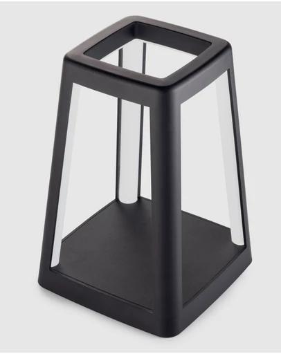 Lexon - Lexon Lantern Portable Lamp With Built-In Wireless Charger - Black