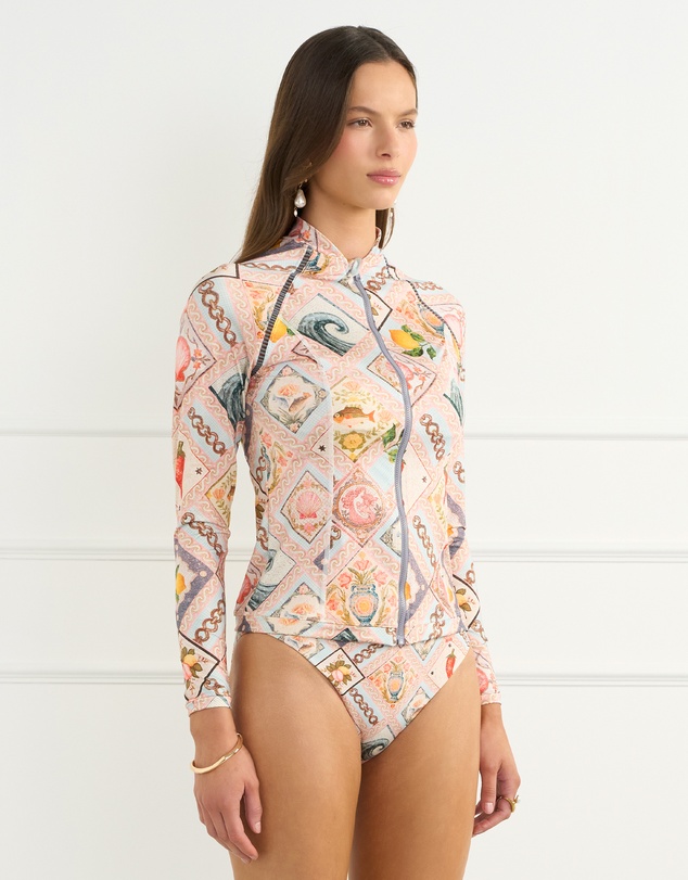 Aqua Blu Australia - Azulejos Hayley Rash Guard