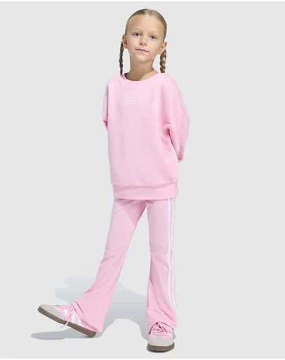 adidas Originals - adidas x Disney Crew Flared Leggings Set - Babies-Kids