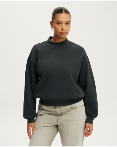 Cotton On - Mock Neck Sweatshirt