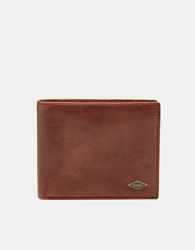 Fossil - Ryan Brown Large Coin Pocket Bifold Wallet