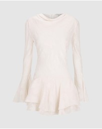 Shona Joy - Bowery Long Sleeve Ruffle Mini Dress