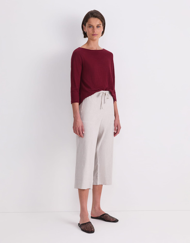 Sportscraft - Rosa Crop Linen Pant