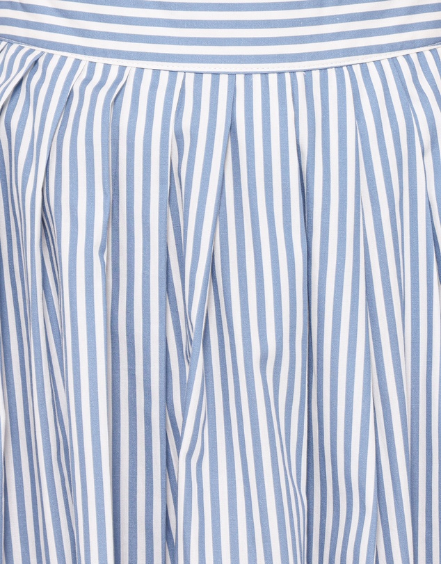 Petal & Pup - Amaya Pleated Mini Skirt - Blue Stripe