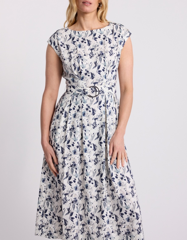 David Lawrence - Nanette Linen Blend Dress