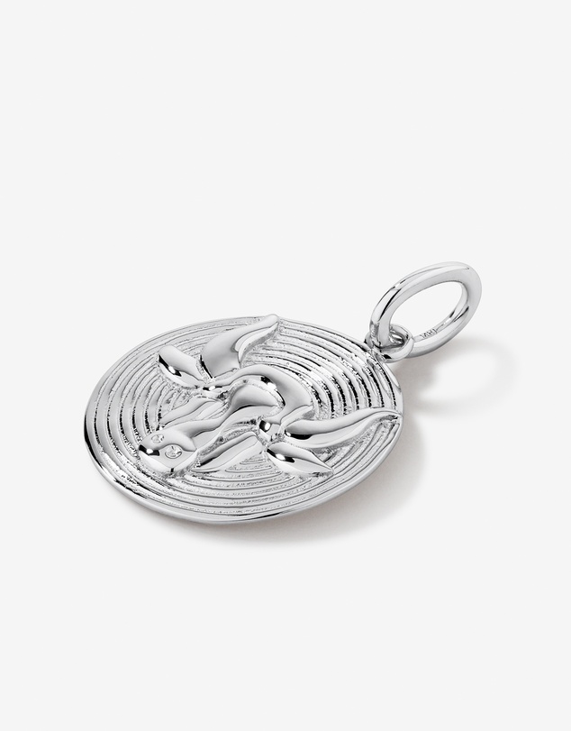 Michael Hill - Diamond Accent Taurus Zodiac Pendant in Sterling Silver