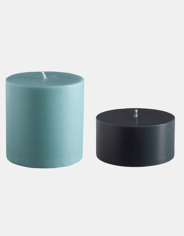 porter green - escc large pillar candle soy-blend unscented candles