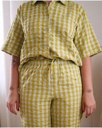 Mosey Me - Citrus Seersucker Pyjama Set
