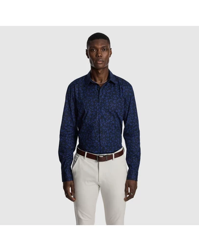 yd. - Linden Slim Floral Shirt