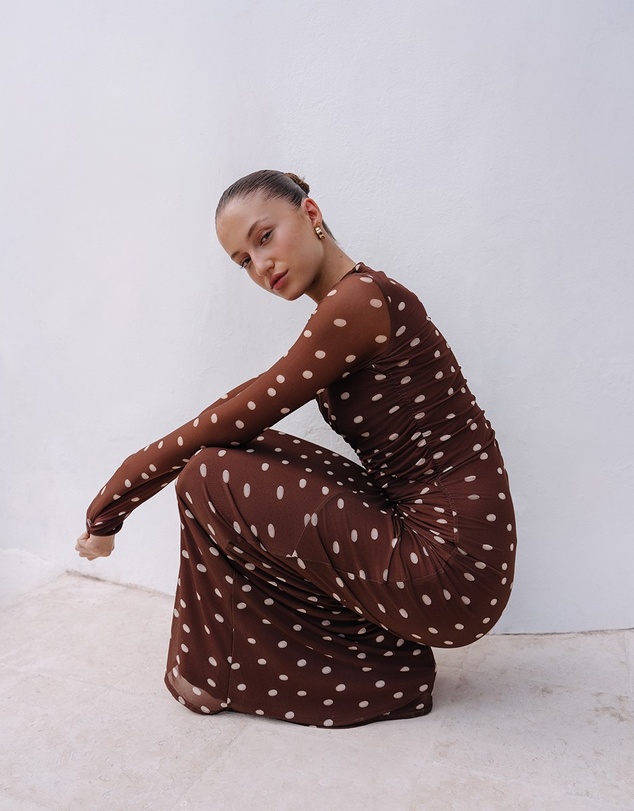 KIVARI - Edie Mesh Maxi Dress