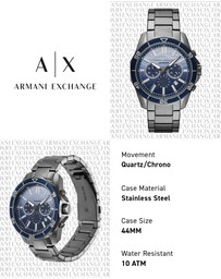 Armani Exchange - Gun-Metal Chronograph Watch