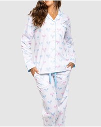 Sant And Abel - Women's Tennis Bows Long PJ Set