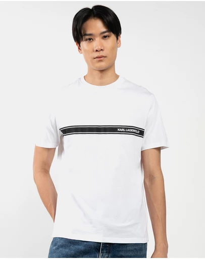 Karl Lagerfeld - Elongated Logo Graphic T-Shirt