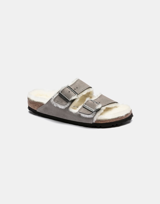 Birkenstock - Arizona Shearling Suede Leather Regular - Unisex
