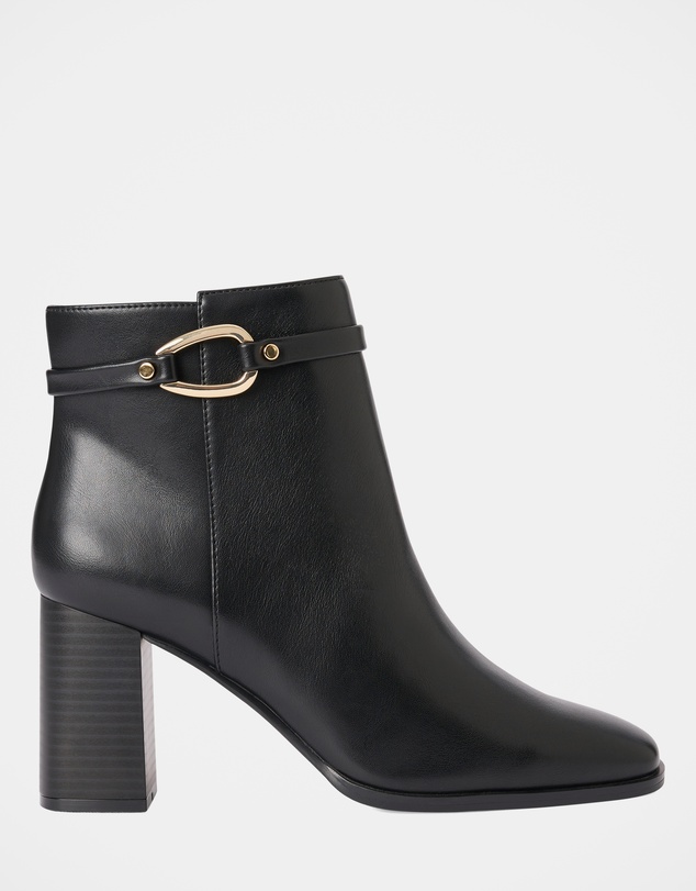 Forever New - Rosanna Hardware Trim Heeled Ankle Boots