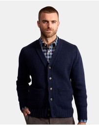 Henry Bucks - HENRY SARTORIAL Wool Buttonfront Cardigan