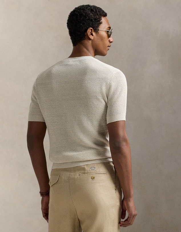 Polo Ralph Lauren - Textured Linen Short-Sleeve Sweater