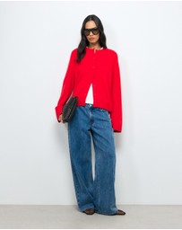 AERE - Isla Merino Wool Relaxed Cardigan