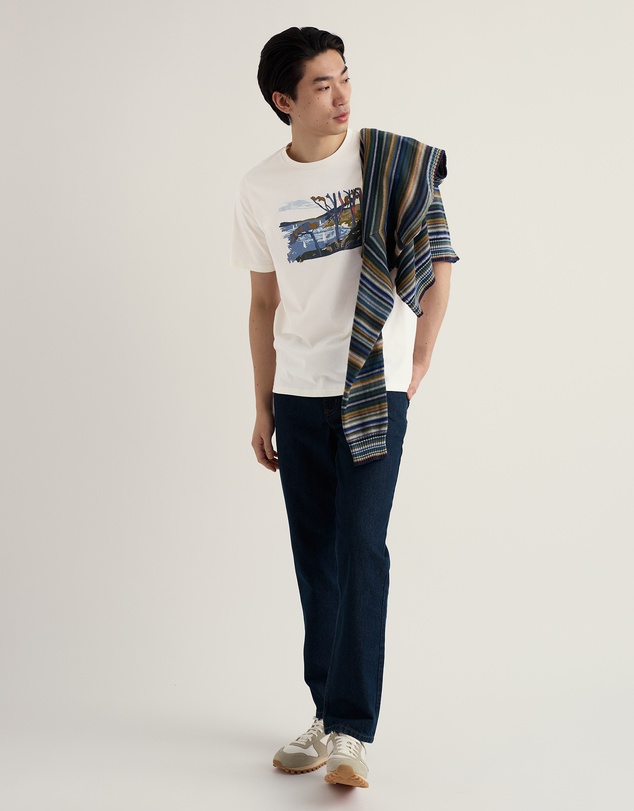 Seasalt - Seasalt Cornwall White Midwatch Organic Cotton T-Shirt