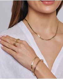 Arms Of Eve - Sylvia Gold Snake Chain Bracelet