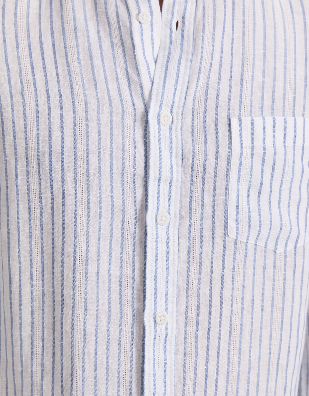 Sportscraft - Marco Long Sleeve Linen Stripe Shirt