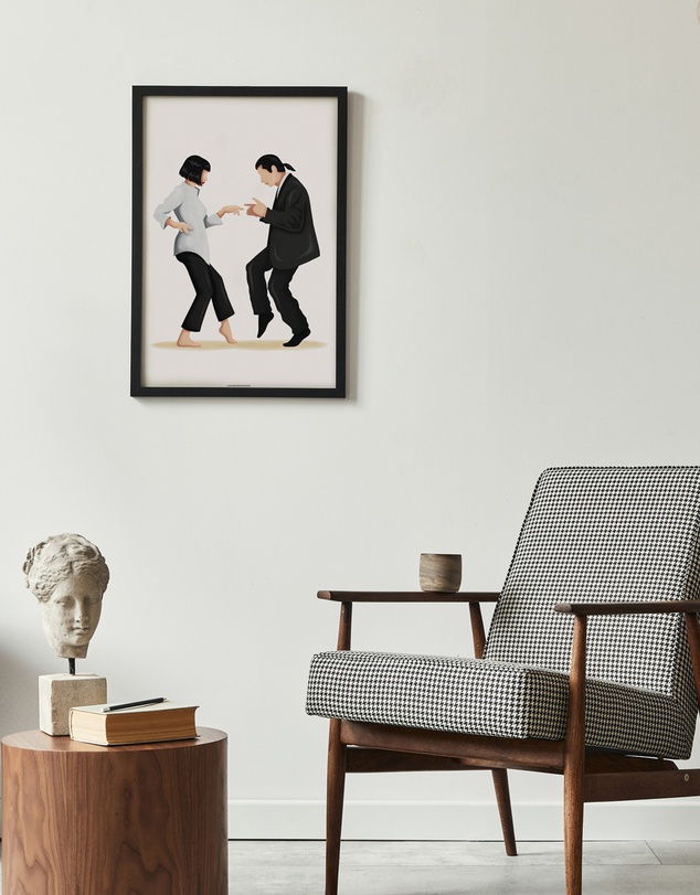 Olive et Oriel - Pulp Fiction Twist Dance I Art Print
