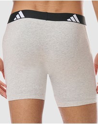 adidas Sportswear - 3 Pack Active Flex Cotton Boxer Brief Underwear