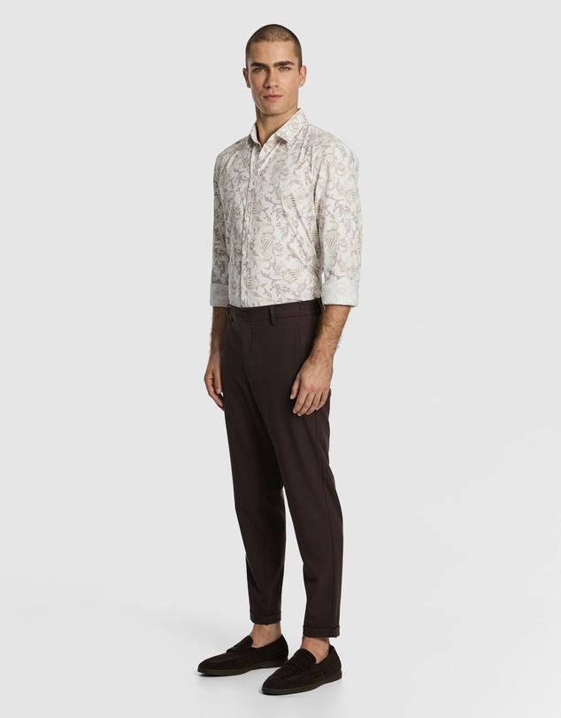 yd. - Valencia Slim Paisley Shirt