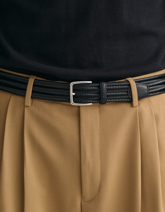 Gant - Leather Elastic Braided Belt