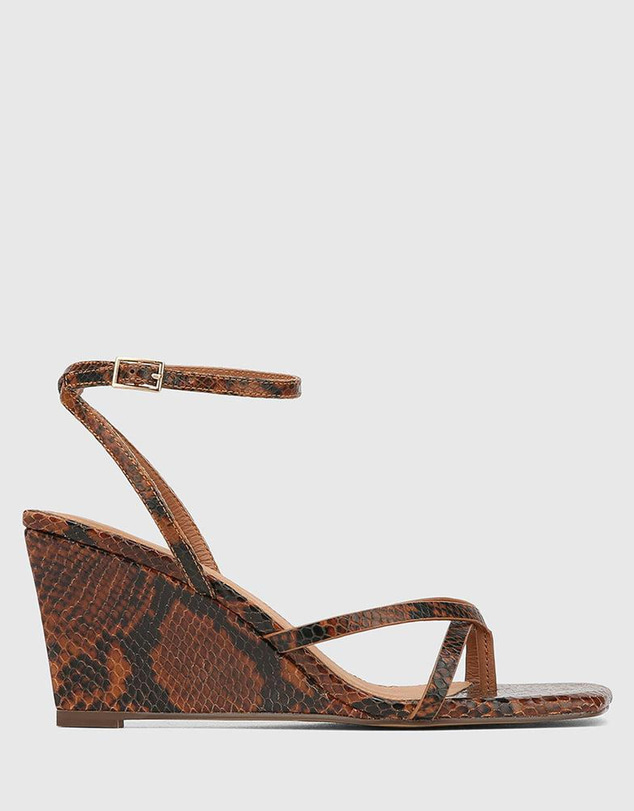 Wittner - Nyla Tan Multi Reptile Emboss Leather