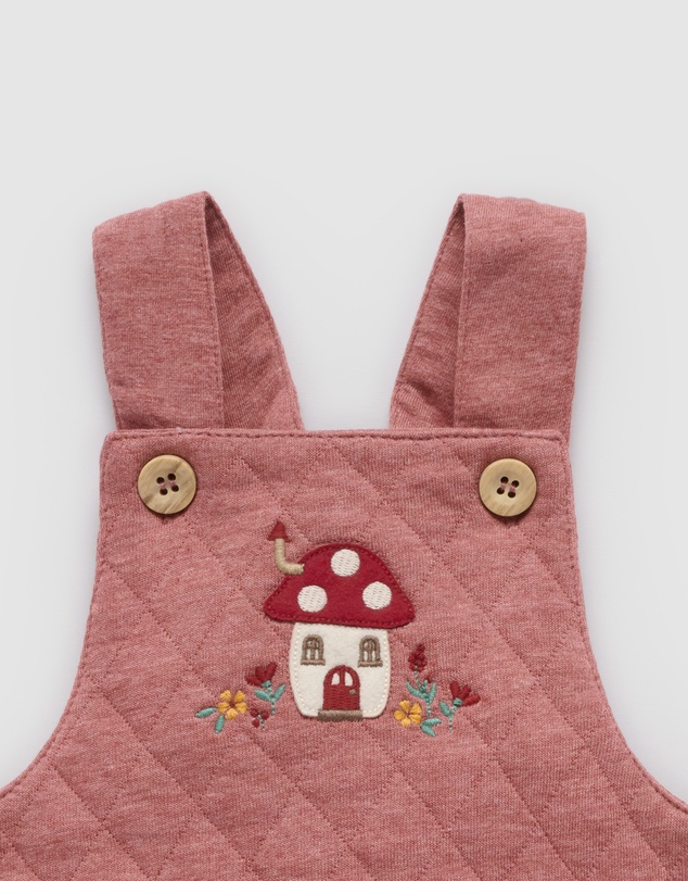 Purebaby - Quilted Overall -Kids-Babies