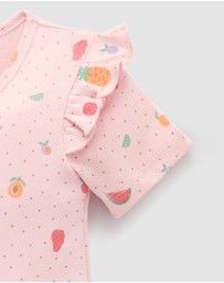 Purebaby - Pointelle Zip Growsuit -Kids-Babies