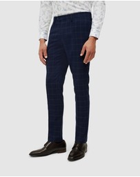 Politix - Sebastian Windowpane Check Tailored Pant