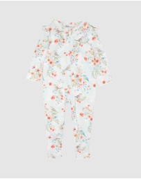 Bebe by Minihaha - Gemma Bird Organic LS Zipsuit - Babies