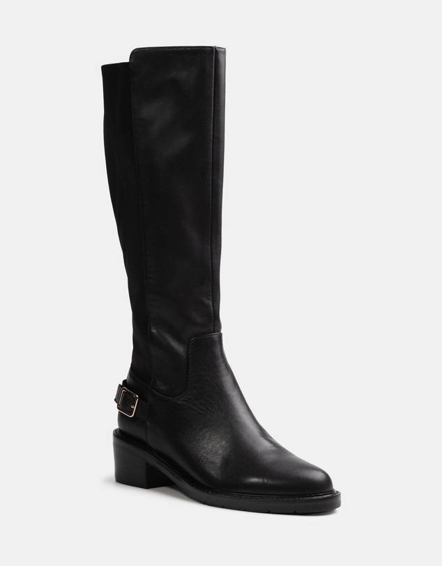 Wittner - Branda Leather and Neoprene Knee High Boots