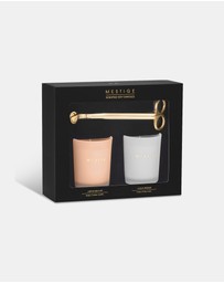 Mestige - 2 Candle & Trimmer Gift Set - Creme Brulee and Ocean Breeze