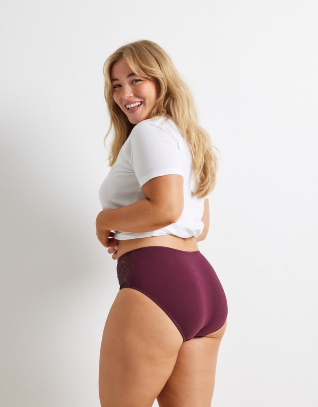 Kayser - 2 Pack Daily Essentials Stretch Lace & Cotton Full Brief (219)