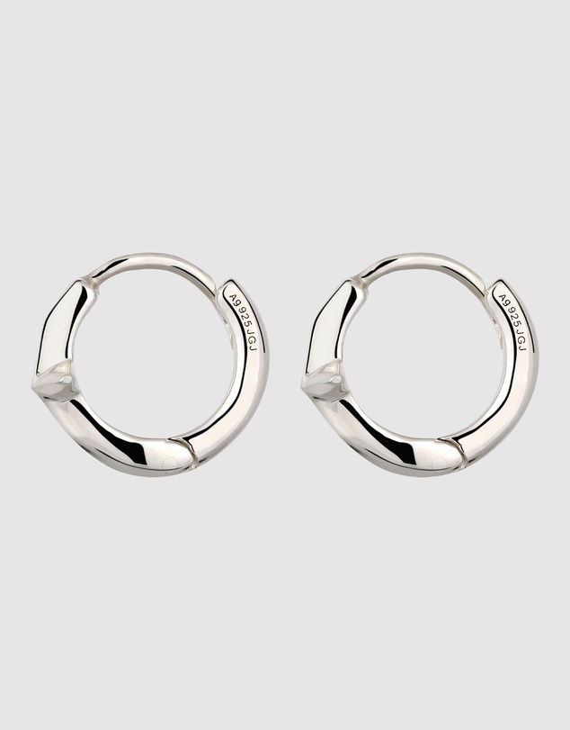 Kuzzoi - ICONIC EXCLUSIVE - Earrings Male Creole Star 925 Sterling Silver