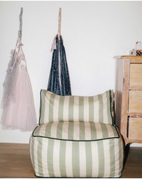 Phile - Striped Toddler Lounger – Green