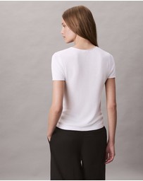 Calvin Klein - Fine Rib Slim T-Shirt