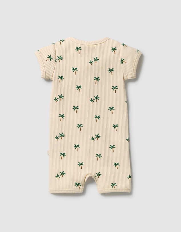 Wilson & Frenchy - Tiny Palm Organic Boyleg Zipsuit - Babies