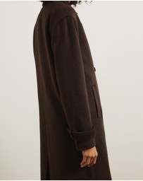 Atmos&Here - Layla Wool Blend Double Breasted Coat