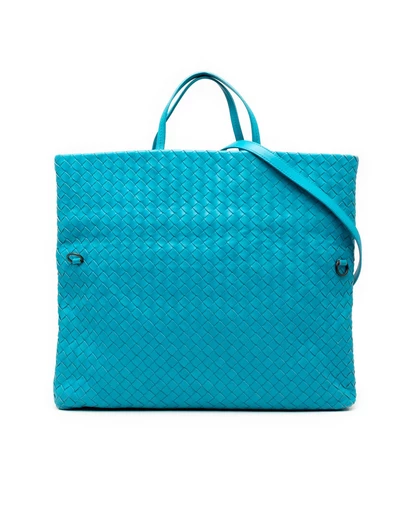 Pre-Loved by Azura Reborn - Pre-Loved Nappa Intrecciato Fold Over Tote
