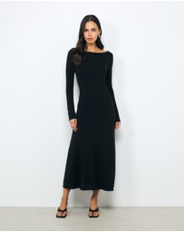 AERE - Nori Panelled Knit Midi Dress