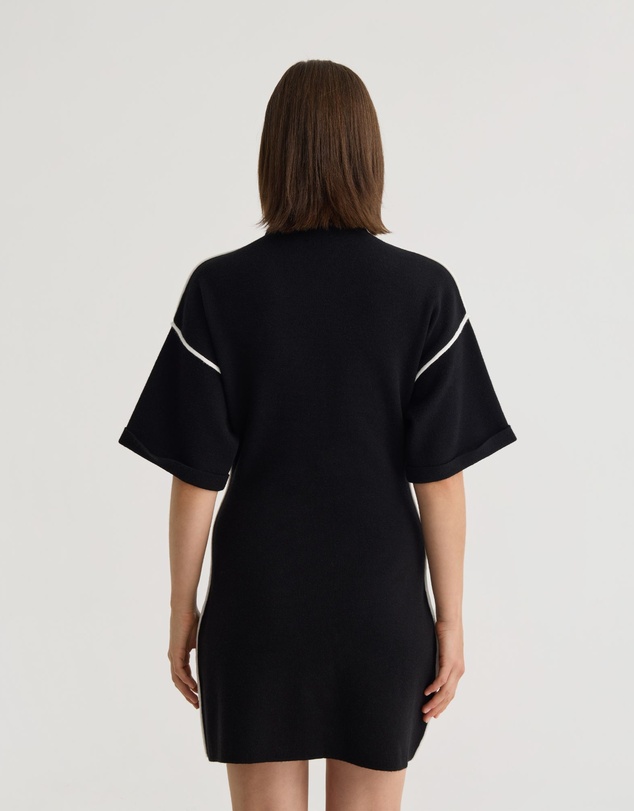 Oxford - Lisa Knitted Contrast Trim Dress