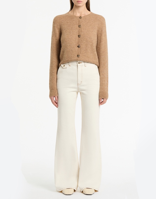 Carla Zampatti - Praline Brushed Knit Cardigan