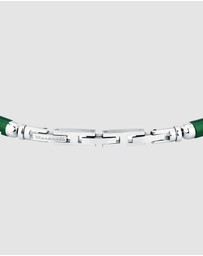 Maserati - Maserati Men's Iconic Agate Green Bracelet