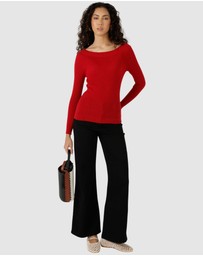 SACHA DRAKE - Claire Knit In Red