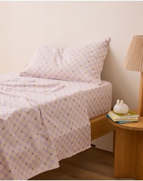 Sheet Society - Frankie Flannelette Fitted Sheet Set